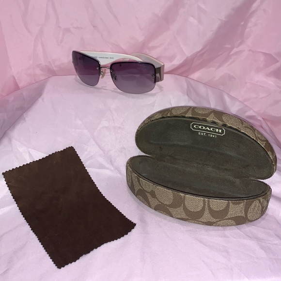 Coach Accessories - COACH GORGEOUS SUNGLASSES WITH HARD CASE & CLOTH